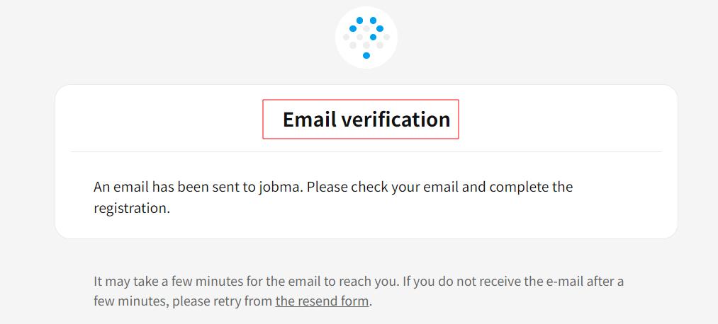 Verify your profile through email (check inbox or spam folder).